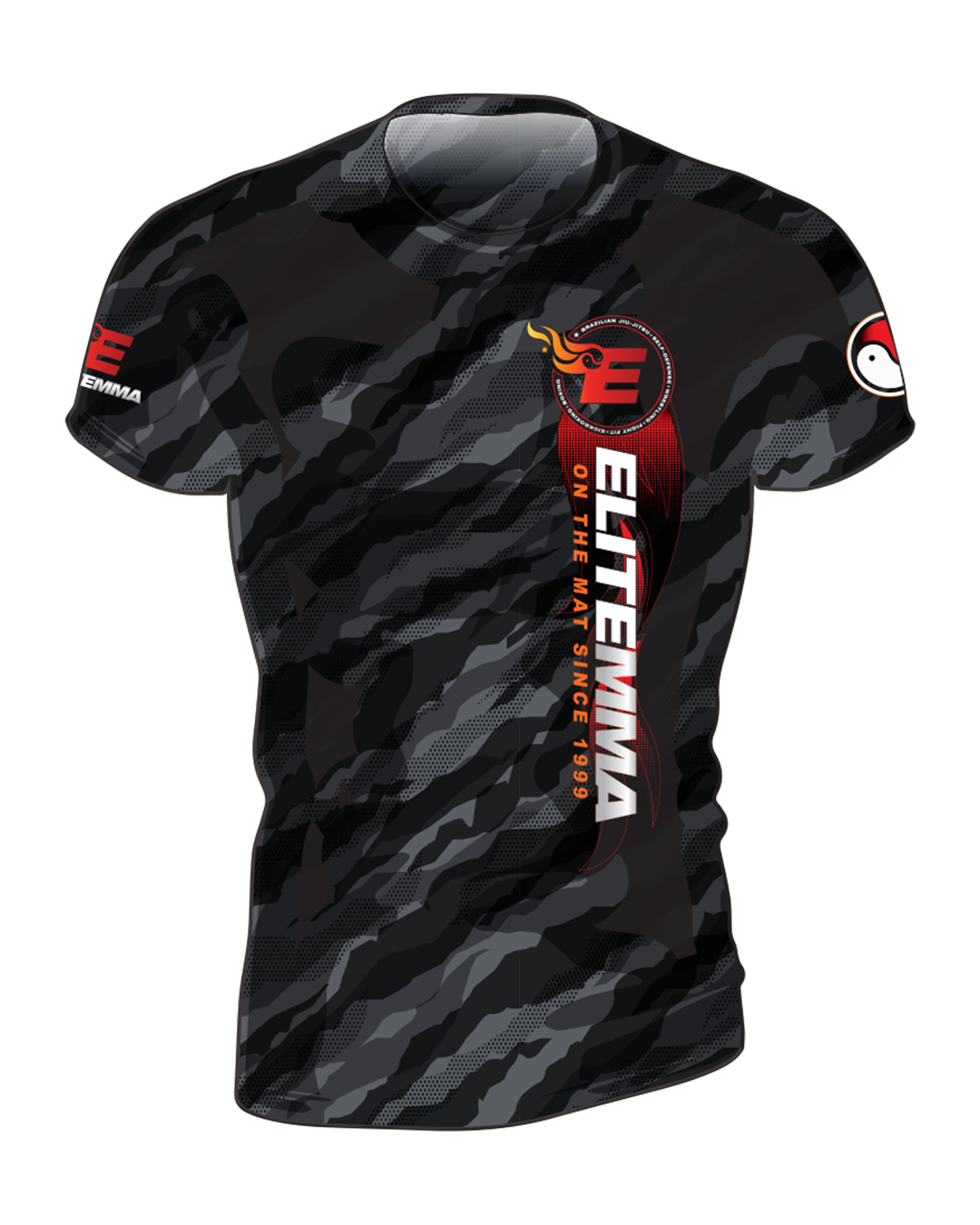 Elite MMA Camo Rash Guard - Short Sleeve