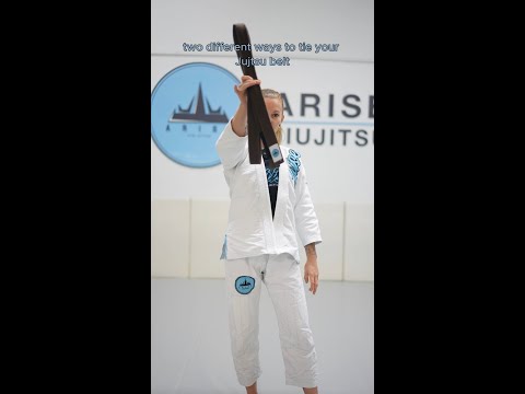 How To Tie Your Jiu Jitsu Belt.