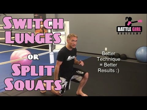 Keswick Fitness Instructor Breaks down how to do Switch Lunges / Split Squats