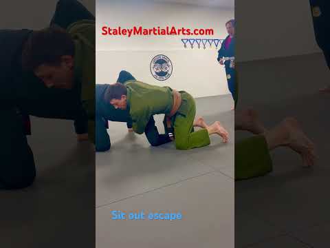 Sit out escape.  Like our channel and see the entire Turtle Defense videos for free. #bjj