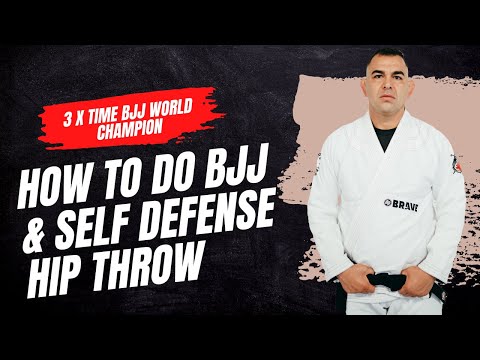 Hip Throw for BJJ White Belts and Self Defense by 3 x time BJJ World Champion Alexandro Ceconi.
