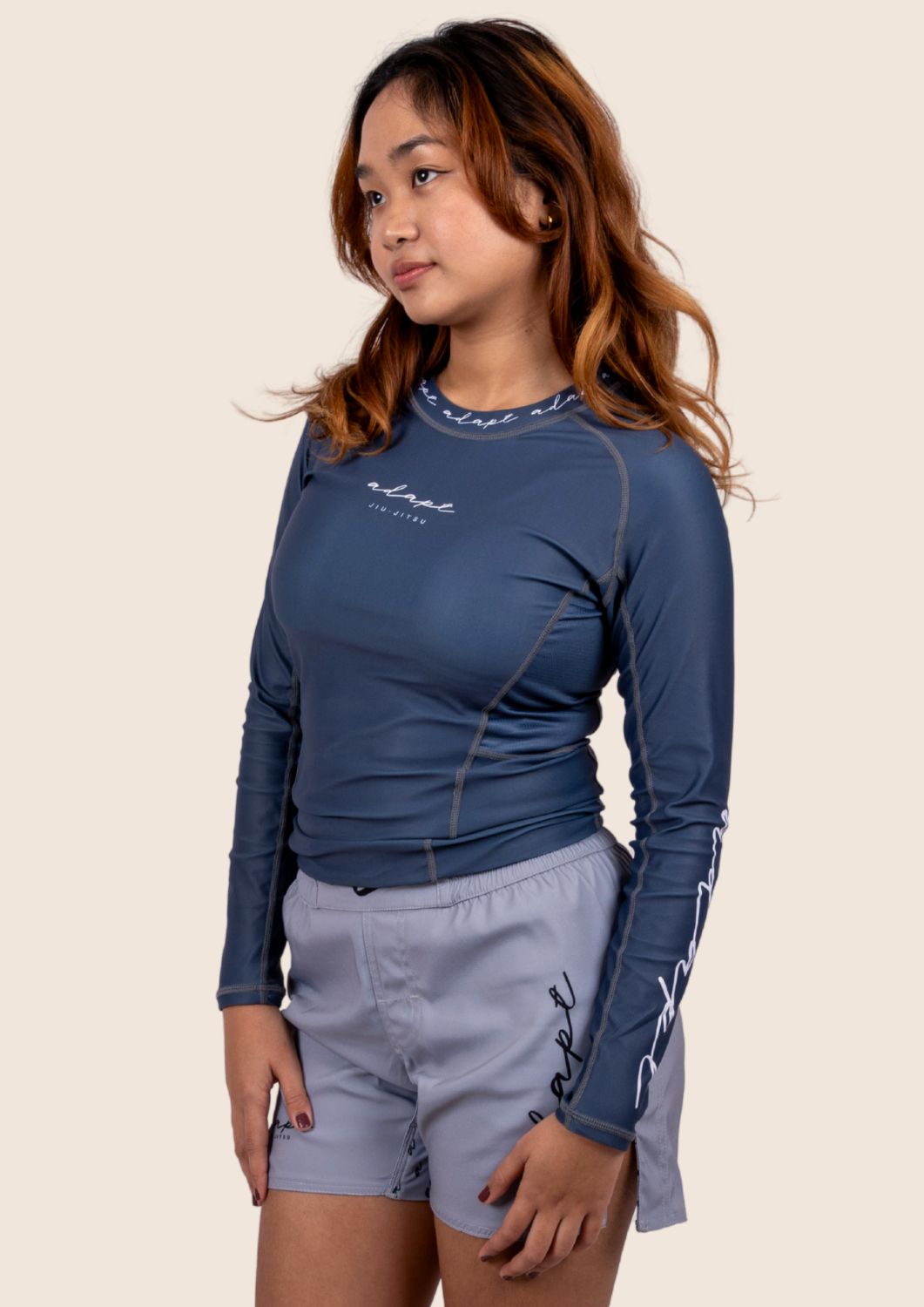 Women’s Long‑Sleeved Technical Rashguard - Blue
