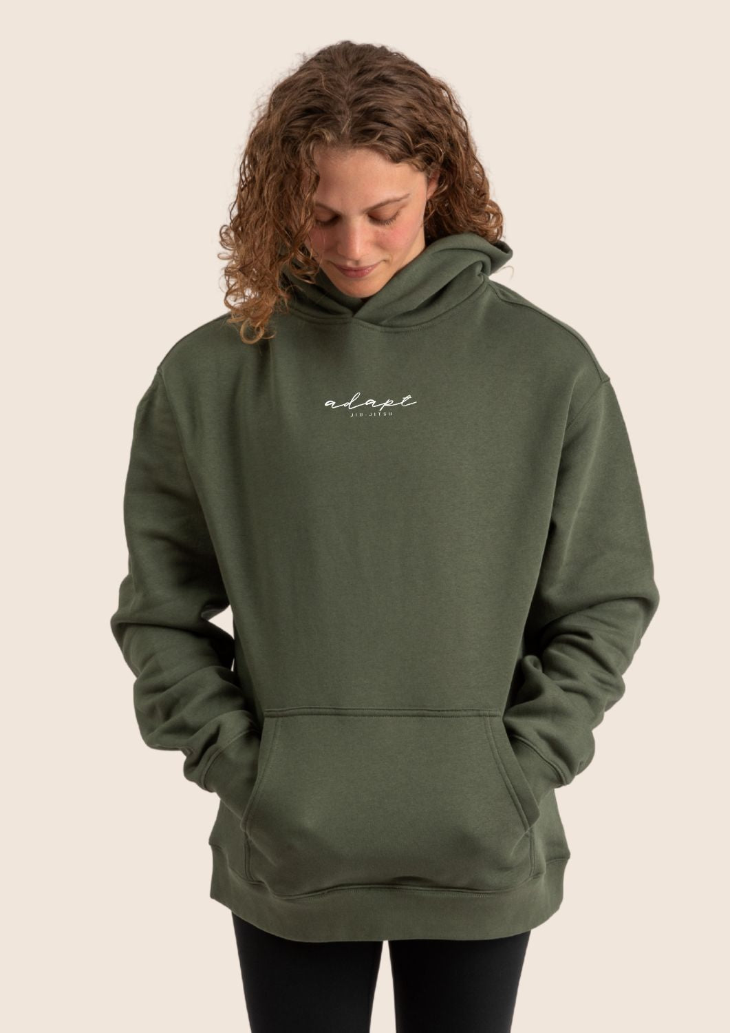 Forest Green Embroidered Hoodie