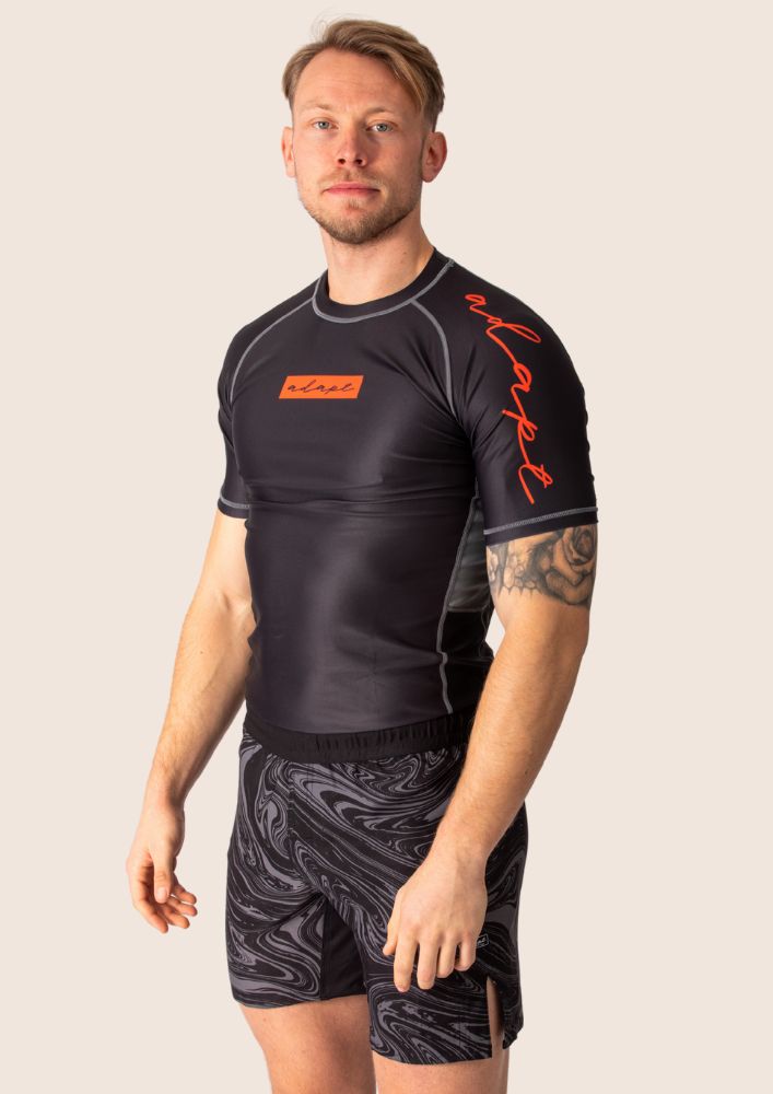 Men’s Technical Rashguard - Black & Red