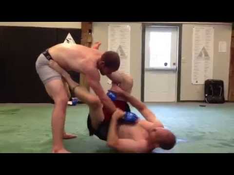 No gi Shin on Shin Sweep from Worm Guard
