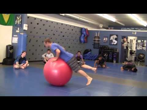 Jeff Glover Stability Ball Work at 10th Planet Burbank