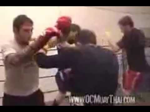 FIGHT FIT MILITIA - Babalu Renato Sobral training with OC muay thai for ufc 57