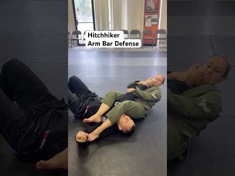 Hitchhiker Arm Bar Defense #jiujitsu #hitchhiker #armbar #defense #bjjbasics #findlayohio #findlay