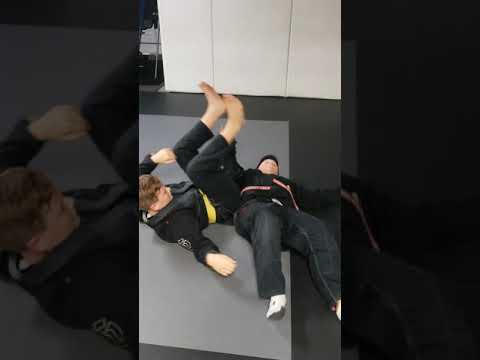 Armbar from the back when opponent is standing.