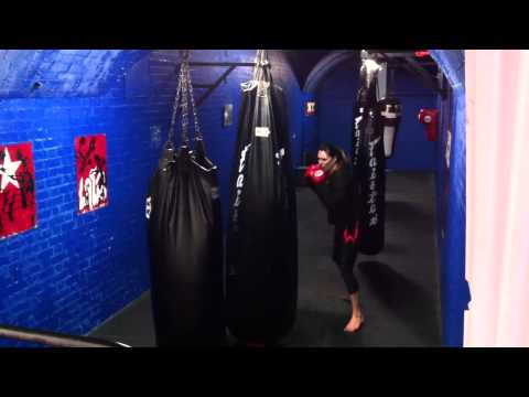 Amanda Kelly on the bag