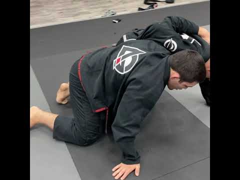 Step-over Back Take from Half Guard / Dog Fight