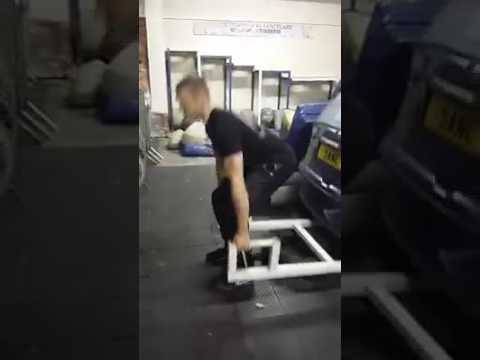 Car Deadlift. 180kg car for 20 reps at 84kg BW in 30 seconds