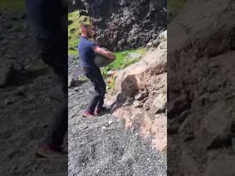 Icelandic fishing stones - Natural Stone Lifting 104kg stone