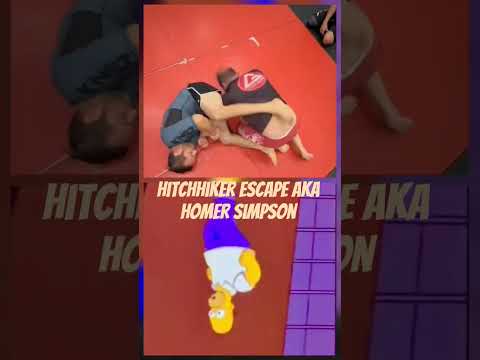 Hitchhiker Armbar Escape aka Homer Simpson #simpsons #thesimpsons #bjj #mma