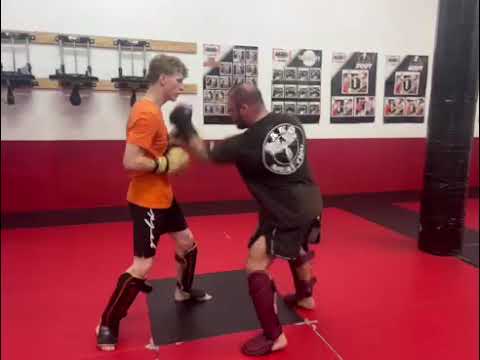 Bang Muay Thai combos in the morning.
