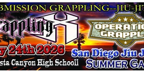 Grappling X 5/24/2026 San Diego Jiu Jitsu Championships. Carlsbad, CA