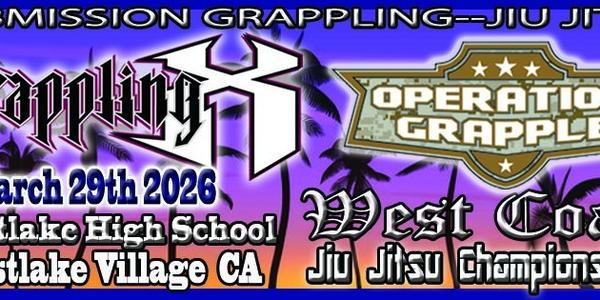 Grappling X 3/29/2026 West Coast Jiu Jitsu Championships. Westlake, CA