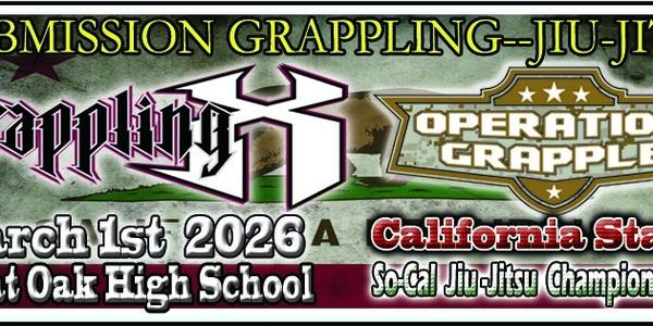 Grappling X 3/1/2026 California State So-Cal Championships, Temecula