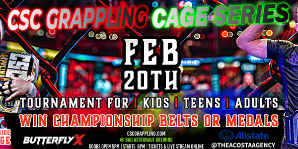CSC GRAPPLING 39: CAGE SERIES AT BAD ASTRONAUT BREWERY