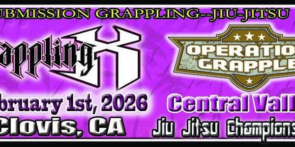 Grappling X 2/1/2026 Central Valley Jiu Jitsu Championships, Clovis, CA