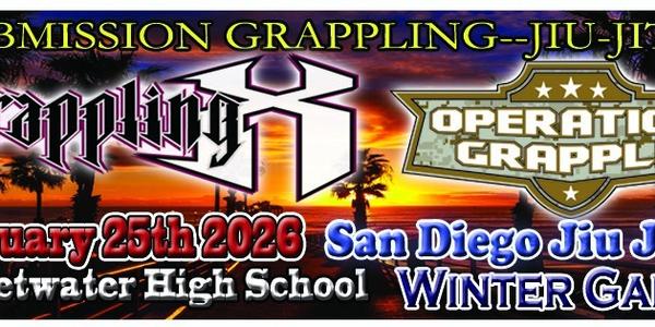 Grappling X 1/25/2026 San Diego Jiu Jitsu Championships. National City, CA