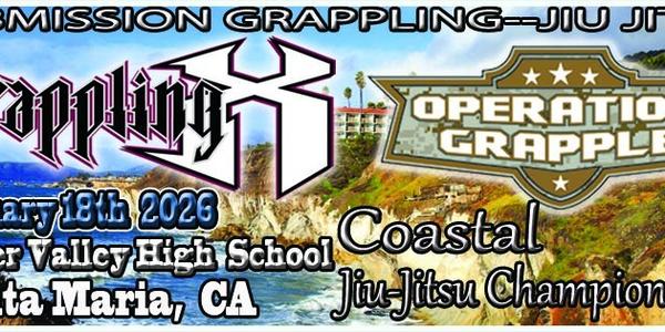 Grappling X 1/18/2026 Coastal Jiu Jitsu Championships. Santa Maria, CA