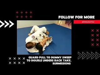 double under pass from dummy sweep to back take.