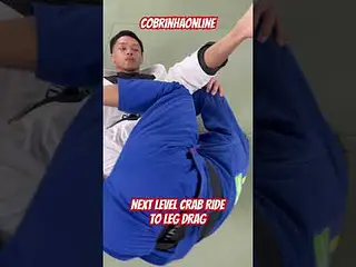Next Level Crab Ride to Leg Drag | COBRINHA ONLINE #jiujitsu #combatsport #crabridelegdrag