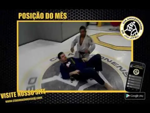 Estragulamento partindo do 100kgs com a lapela do adversário