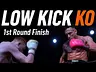 Muay Thai KO in the First Round 💥 Brutal Low Kick | Jose Vieira