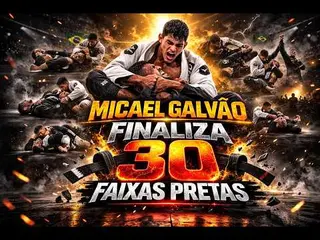 MICAEL GALVÃO de  FAIXA AZUL FINALIZOU 30 FAIXAS PRETAS Nesse Dia
