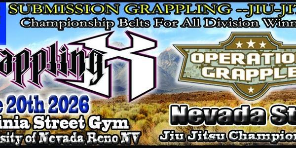 Grappling X 6/20/2026 Nevada State Jiu Jitsu Summer Games Reno NV