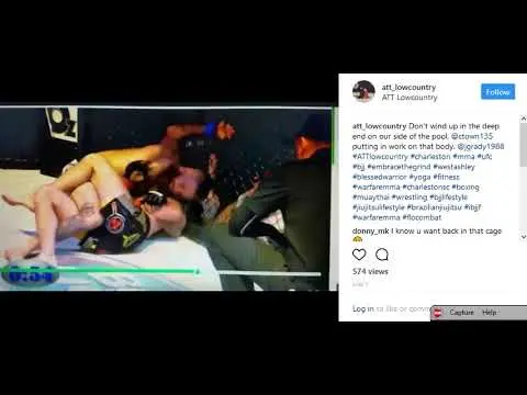Black Label Fighter Charleston MMA fight  in his corner