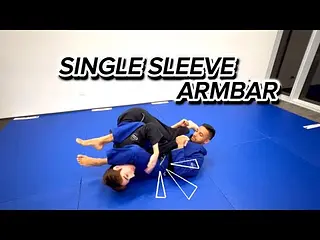 SINGLE SLEEVE AMRBAR from GUARD ✅ #bjj #jiujitsu