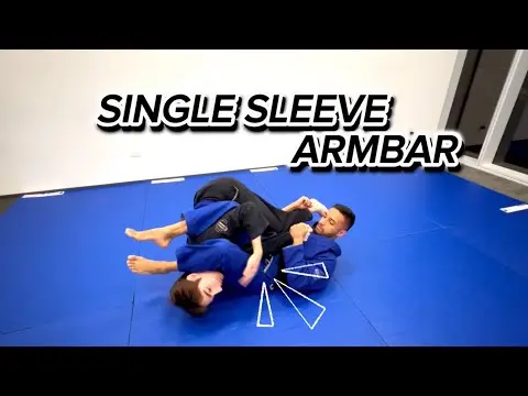 SINGLE SLEEVE AMRBAR from GUARD ✅ #bjj #jiujitsu