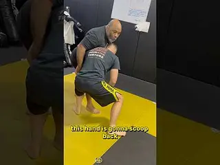 Single-leg defense → power half → roll. 🥋#HicksMMA