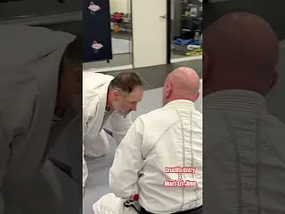 Crucifix entry to Okuri-eri-jime strangle.  Osss! #brazilianjiujitsu #lasvegas #jiujitsu #bjj #choke