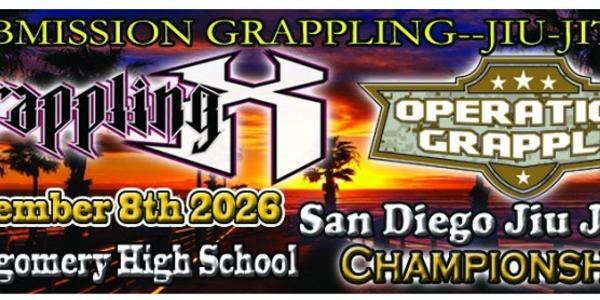 Grappling X 11/8/2026 San Diego Jiu Jitsu Championships. San Diego. CA