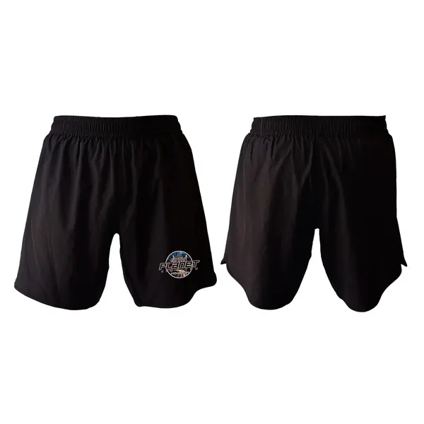 10th Planet HTX All Black Custom Shorts 2.0 #8145 A