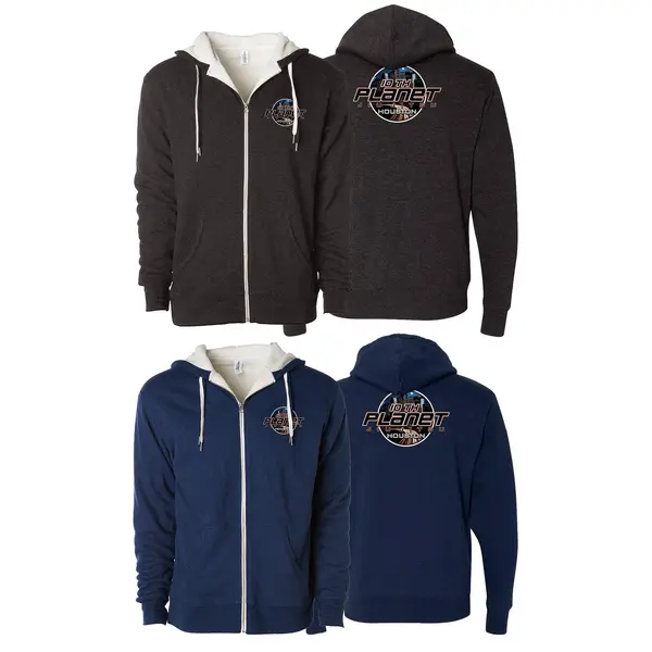 10th Planet HTX Academy Sherpa Lined Zip-Up Hoodie #8145 A