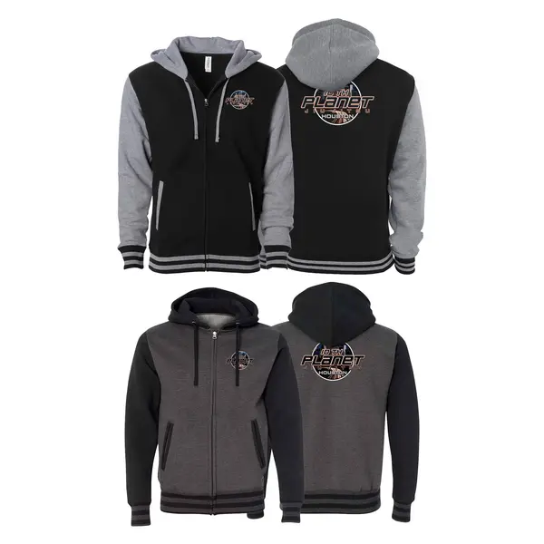10th Planet HTX Academy Varsity Zip-Up Hoodies #8145 A