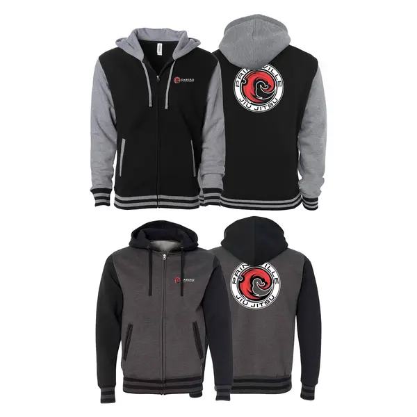 Prineville Jiu Jitsu Varsity Zip-Up Hoodies #8157 B