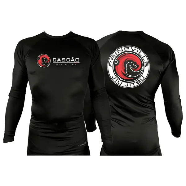 Prineville Jiu Jitsu All Black Rash Guards Long Sleeves #8157 A