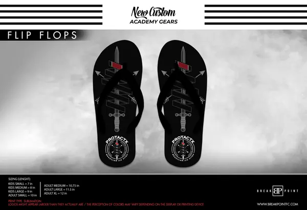 Protactx BJJ Flip Flops #1748 A