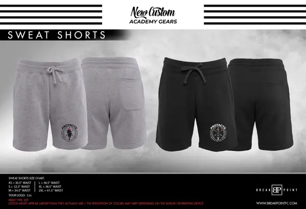 Protactx BJJ Sweat Shorts #1748 A