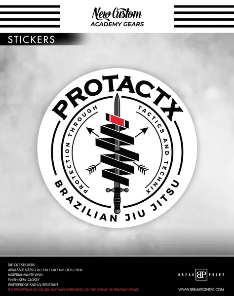 Protactx BJJ Stickers #1748 A