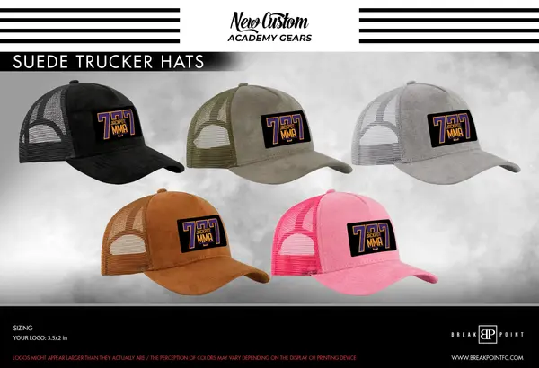 Jackpot MMa Suede Trucker Hat #1741 B