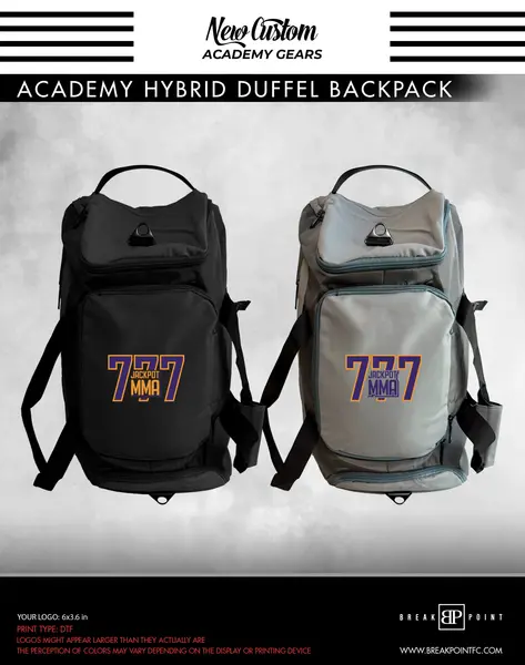 Jackpot MMa Hybrid Duffel Backpack #1741 B