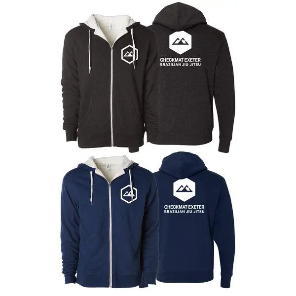 Checkmat Exeter Sherpa Lined Zip-Up Hoodie #865 B