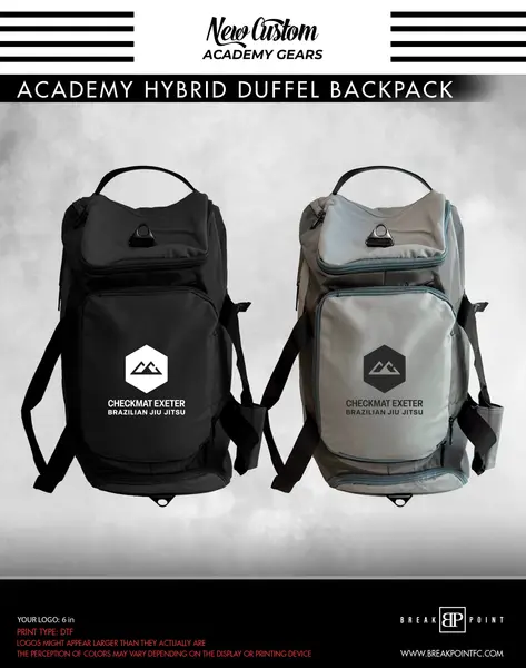 Checkmat Exeter Hybrid Duffel Backpack #865 A